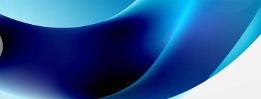 Fluid abstract background. Liquid color gradients composition. Round shapes and circle flowing design for wallpaper, banner, background or landing