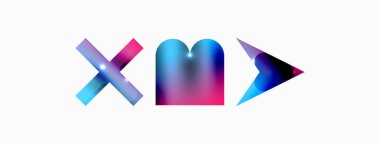 Minimum geometrik soyut arkaplan. İlkel şekiller kompozisyon arkaplanı. Duvar kağıdı, afiş, arkaplan veya iniş için moda tekno iş şablonu