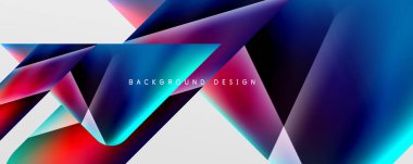 Triangle fluid color gradient abstract background. Vector Illustration For Wallpaper, Banner, Background, Card, Book Illustration, landing page