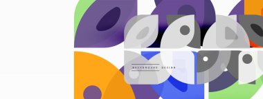 Çizgiler, kareler, daireler ve üçgenler. Duvar kağıdı, pankart, arkaplan, sunum veya iniş sayfası için Geometrik soyut arkaplan