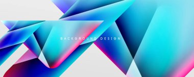 Triangle fluid color gradient abstract background. Vector Illustration For Wallpaper, Banner, Background, Card, Book Illustration, landing page