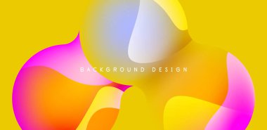 Spheres and circles abstract background, trendy colorful design. Vector Illustration For Wallpaper, Banner, Background, Card, Book Illustration, landing page