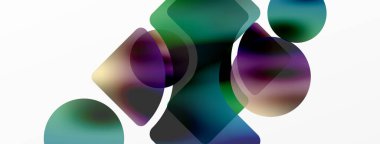 Saydam efektler geometrik soyut arkaplan. Minimalist duvar kağıdı, afiş, arkaplan veya iniş