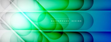 Soyut arkaplan - geometrik bileşim ışık ve gölgelerle oluşturuldu. Teknoloji veya iş dijital şablonu