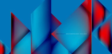 Akışkan gradyan renklerle dinamik üçgen tasarımı soyut arkaplan