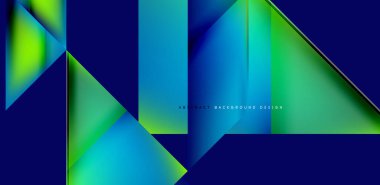 Akışkan gradyan renklerle dinamik üçgen tasarımı soyut arkaplan