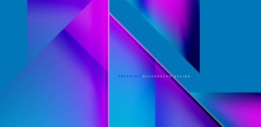 Akışkan gradyan renklerle dinamik üçgen tasarımı soyut arkaplan