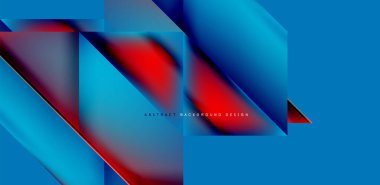 Akışkan gradyan renklerle dinamik üçgen tasarımı soyut arkaplan