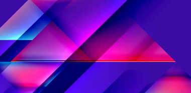 Akışkan gradyan renklerle dinamik üçgen tasarımı soyut arkaplan