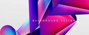 Triangle fluid color gradient abstract background. Vector Illustration For Wallpaper, Banner, Background, Card, Book Illustration, landing page