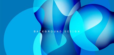 Bright abstract background glossy shiny circle and sphere composition. Minimalist geometric vector Illustration For Wallpaper, Banner, Background, Card