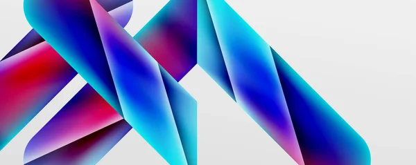 Triangle Fluid Color Gradient Abstract Background Vector Illustration Wallpaper Banner — Archivo Imágenes Vectoriales
