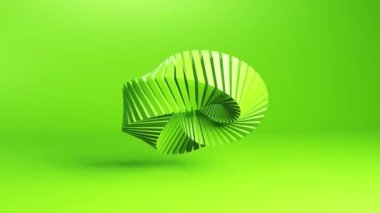 Abstract spiral shape rotation, motion graphics background. Techno 3d looping video animation design