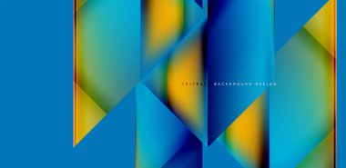 Akışkan gradyan renklerle dinamik üçgen tasarımı soyut arkaplan