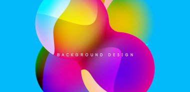 Bright abstract background glossy shiny circle and sphere composition. Minimalist geometric vector Illustration For Wallpaper, Banner, Background, Card