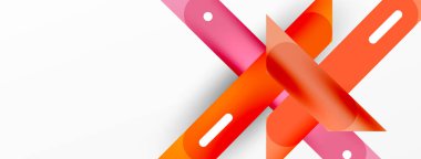 Arka plan dinamik çizgileri geometrik duvar kağıdı. Duvar kağıdı afişi ya da iniş sayfası için çizgili kompozisyon vektör illüstrasyonu