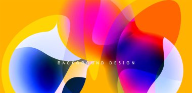 Spheres and circles abstract background, trendy colorful design. Vector Illustration For Wallpaper, Banner, Background, Card, Book Illustration, landing page