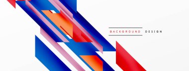 Minimum geometrik soyut arkaplan. Dinamik 3D çizgi kompozisyonu. Duvar kağıdı, afiş, arkaplan veya iniş için moda tekno iş şablonu