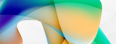 Soyut arkaplan. Duvar kağıdı, pankart, arkaplan veya iniş için akışkan renk dalgası şablonu