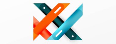 Arka plan dinamik çizgileri geometrik duvar kağıdı. Duvar kağıdı afişi ya da iniş sayfası için çizgili kompozisyon vektör illüstrasyonu