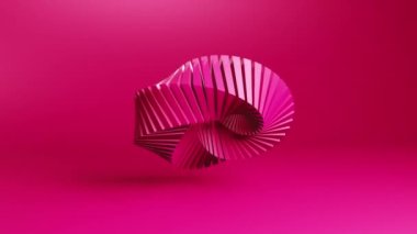 Abstract spiral shape rotation, motion graphics background. Techno 3d looping video animation design