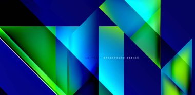 Akışkan gradyan renklerle dinamik üçgen tasarımı soyut arkaplan