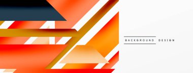 Minimum geometrik soyut arkaplan. Dinamik 3D çizgi kompozisyonu. Duvar kağıdı, afiş, arkaplan veya iniş için moda tekno iş şablonu