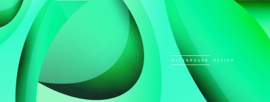 Yaratıcı geometrik duvar kağıdı. Asgari soyut arkaplan. Duvar kağıdı arkaplanı veya iniş sayfası için daire ve dalga kompozisyon vektör çizimi