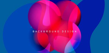 Spheres and circles abstract background, trendy colorful design. Vector Illustration For Wallpaper, Banner, Background, Card, Book Illustration, landing page