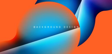 Colorful bubble abstract background with shadow effects. Minimalist geometric vector Illustration For Wallpaper, Banner, Background, Card, Book Illustration, landing page