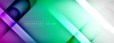 Soyut arkaplan - geometrik bileşim ışık ve gölgelerle oluşturuldu. Teknoloji veya iş dijital şablonu