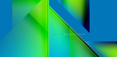 Akışkan gradyan renklerle dinamik üçgen tasarımı soyut arkaplan