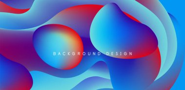 Kapaklar, şablonlar, el ilanları, pankartlar, broşürler, afişler için akışkan dalgalar soyut arkaplan