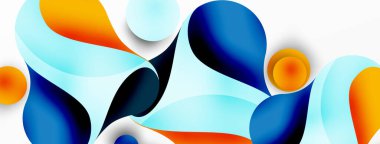 Akan geometrik şekiller, minimalist soyut arkaplanı oluşturur. Yuvarlak şekiller ve daireler. Yapay zeka teknolojisi, engelleme zinciri, iletişim için duvar kağıdı, 5G, bilim, iş