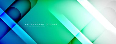 Soyut arkaplan - geometrik bileşim ışık ve gölgelerle oluşturuldu. Teknoloji veya iş dijital şablonu