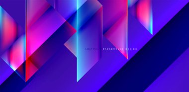 Akışkan gradyan renklerle dinamik üçgen tasarımı soyut arkaplan