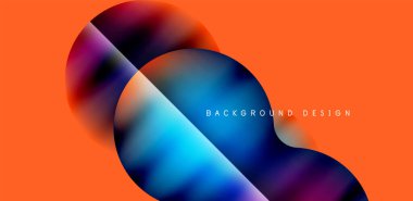 Colorful bubble abstract background with shadow effects. Minimalist geometric vector Illustration For Wallpaper, Banner, Background, Card, Book Illustration, landing page