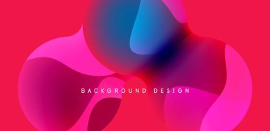 Spheres and circles abstract background, trendy colorful design. Vector Illustration For Wallpaper, Banner, Background, Card, Book Illustration, landing page