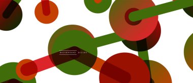 Çizgi noktaları geometrik soyut arkaplan bağlantıları. Çizgilerle birbirine bağlı çemberler. Duvar kağıdı, afiş, arkaplan veya iniş için moda tekno iş şablonu