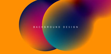 Renkli çember soyut arkaplan. Duvar kağıdı, afiş, sunum, arkaplan şablonu