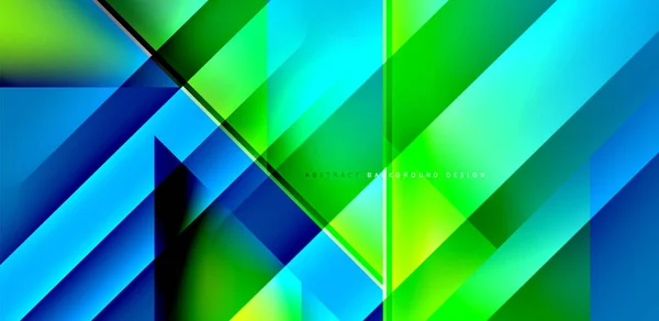 Dynamisk Triangel Design Med Vätska Lutning Färger Abstrakt Bakgrund — Stock vektor