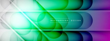 Soyut arkaplan - geometrik bileşim ışık ve gölgelerle oluşturuldu. Teknoloji veya iş dijital şablonu