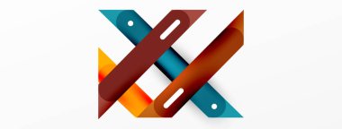 Arka plan çakışan hatlar. Dinamik çizgiler soyut duvar kağıdı. Duvar kağıdı afişi veya iniş sayfası için düz satır kompozisyon vektör ilüstrasyonuName