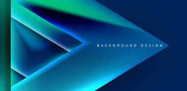 Renkli sıvı gradyanlı gelecekçi üçgen vektörü soyut arkaplan