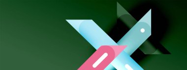 Arka plan dinamik çizgileri geometrik duvar kağıdı. Duvar kağıdı afişi ya da iniş sayfası için çizgili kompozisyon vektör illüstrasyonu