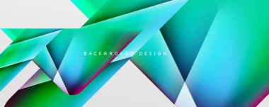 Triangle fluid color gradient abstract background. Vector Illustration For Wallpaper, Banner, Background, Card, Book Illustration, landing page