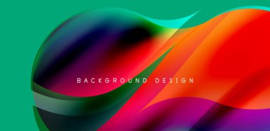 Soyut zarif akış şekilleri arka plan, akışkan gradyan renkler. Kapaklar, şablonlar, el ilanları, afişler, broşürler, afişler için şablon