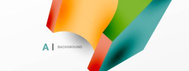 Soyut arkaplan - 3 boyutlu soyut şekil. Yapay zeka teknolojisi, engelleme zinciri, iletişim için duvar kağıdı, 5G, bilim, iş