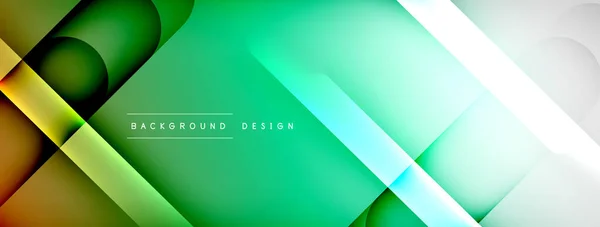 Abstract Background Geometric Composition Created Lights Shadows Technology Business Digital — Διανυσματικό Αρχείο