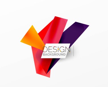 Arka plan soyut örtüşen şekiller. Duvar kağıdı afişi veya iniş sayfası için en düşük bileşim vektör ilüstrasyonuName